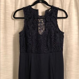 Lulus size medium full length navy dress